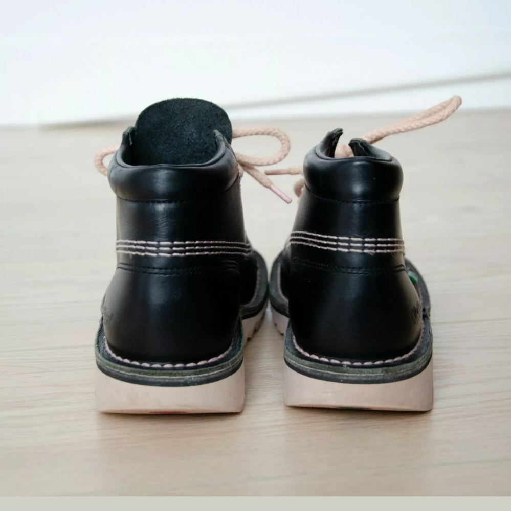 Kickers Lace-Up Leather Kick Hi Boots Bl - Picture 5 of 7